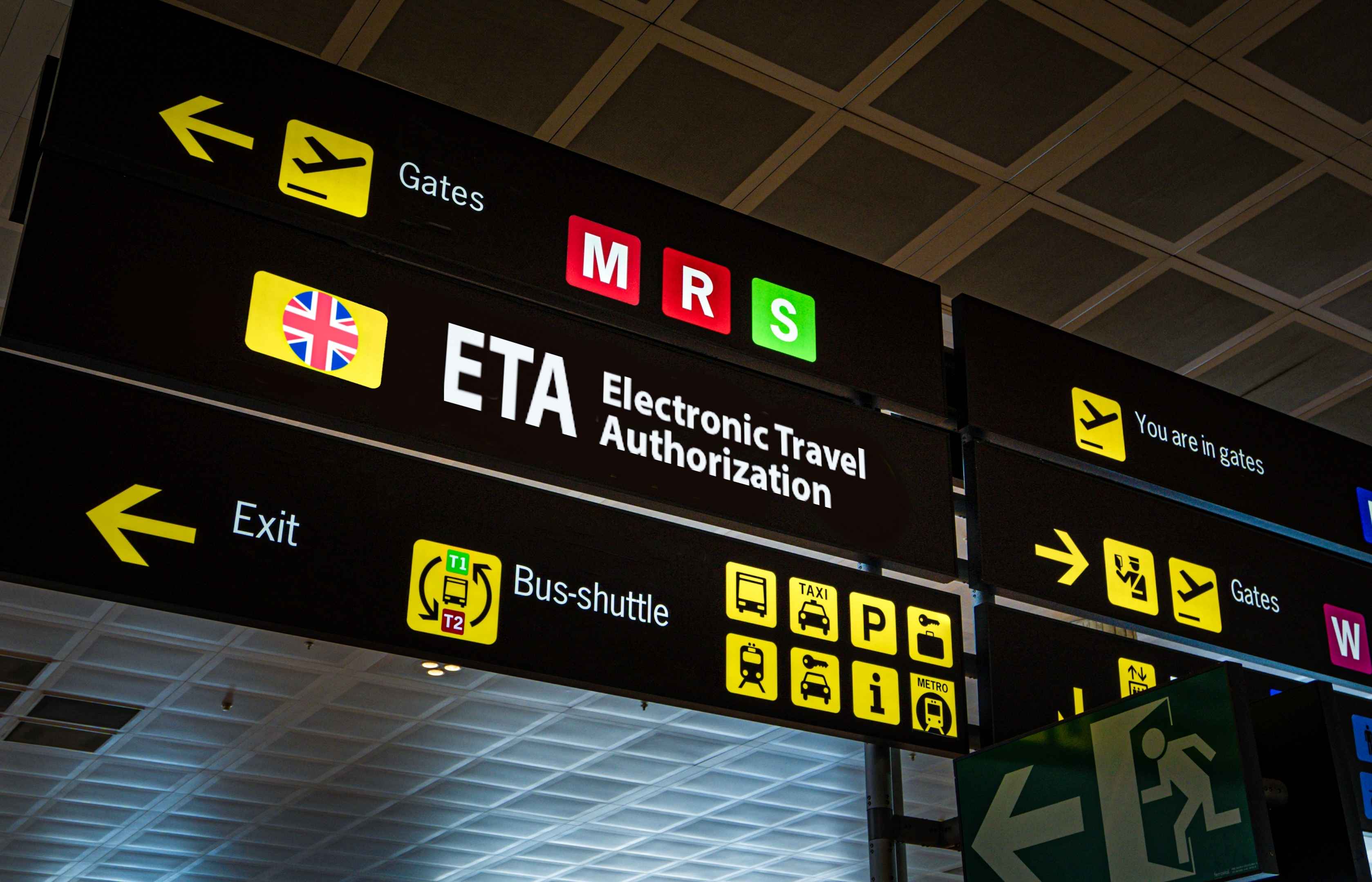 Airport terminal with luggage